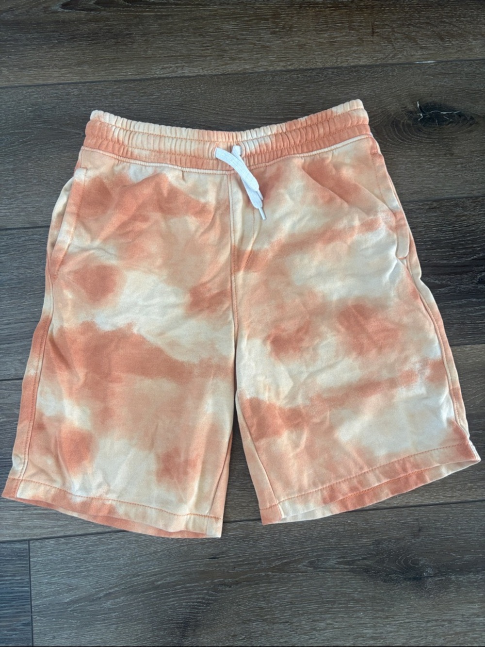 Orange Tie-Dye Shorts